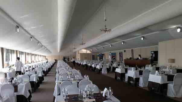 picture of fabric duct installed about a pool